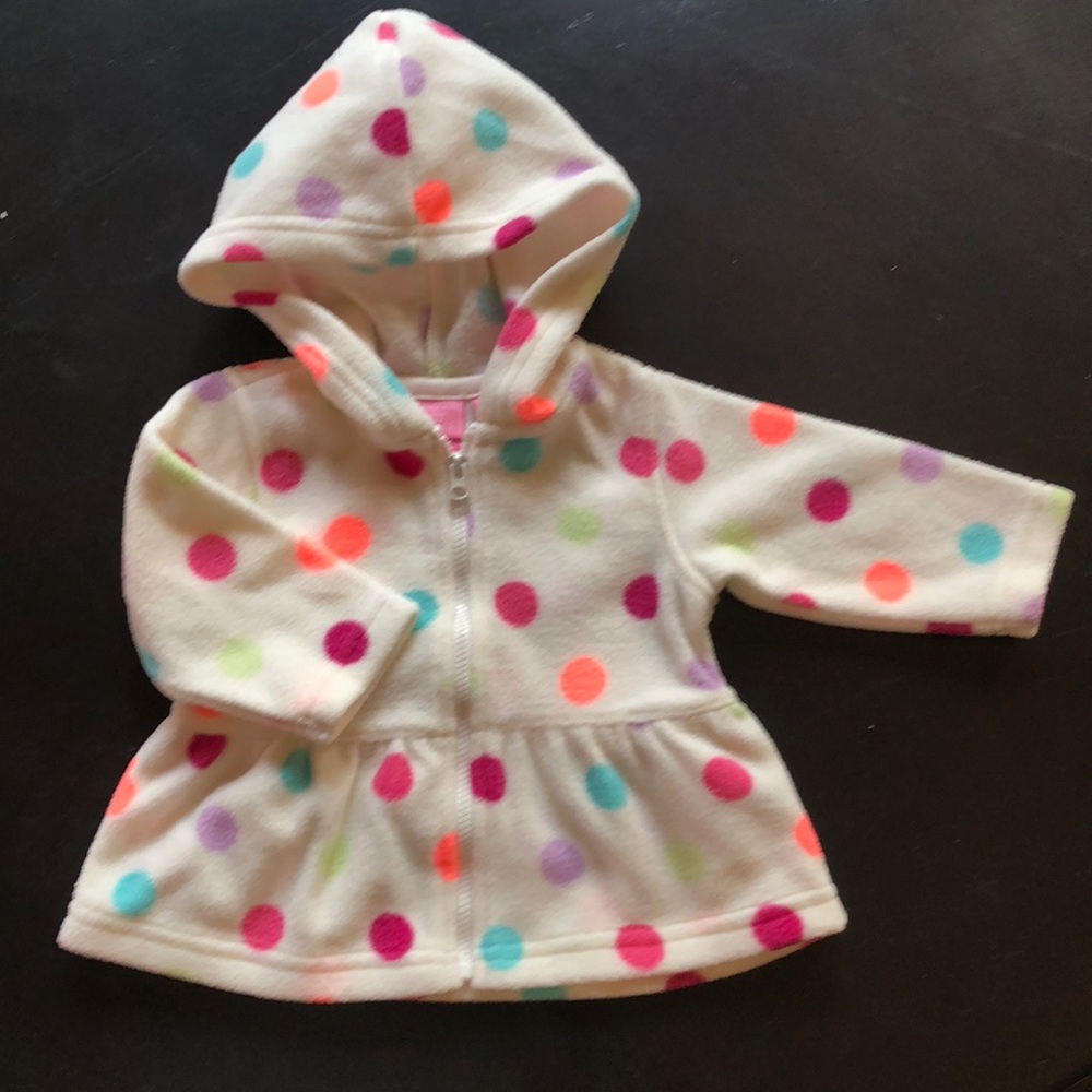 Children Place Polka Dots jacket size 3-6 M